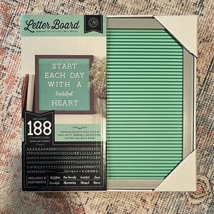 Blue Letter Board with 188 Characters